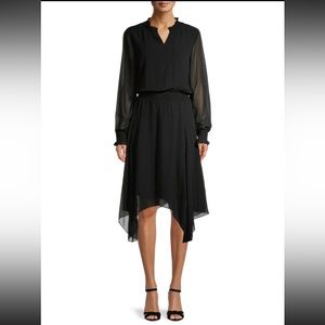 Time and Tru Women's Black Handkerchief Hem Dress, Size:  Small, NWT